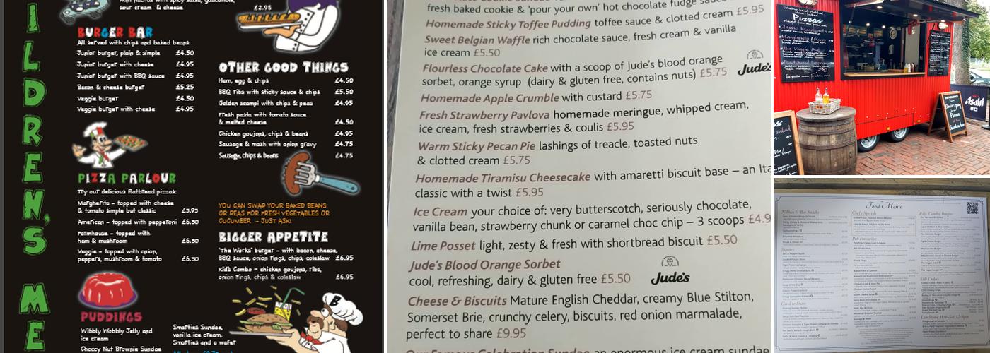 The Bletchingley Arms Menu