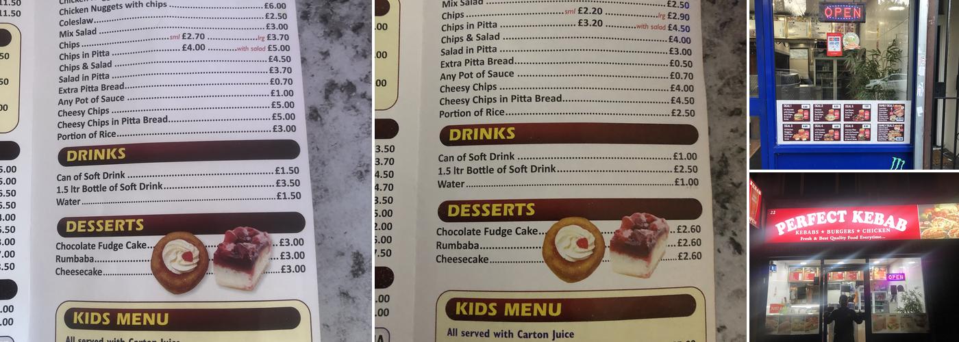 Perfect Kebab Menu