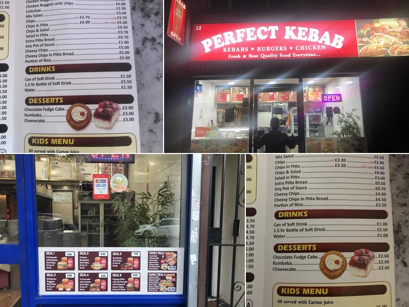 Perfect Kebab Menu