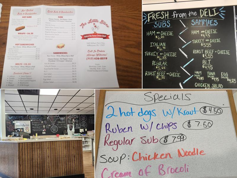 The Little Store Menu