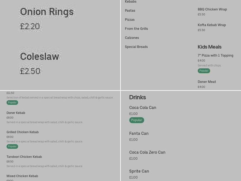 Adam Alsabti's Pizzeria & Grill House Menu