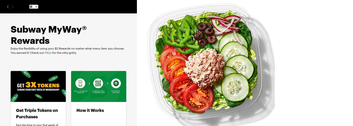 Subway Menu