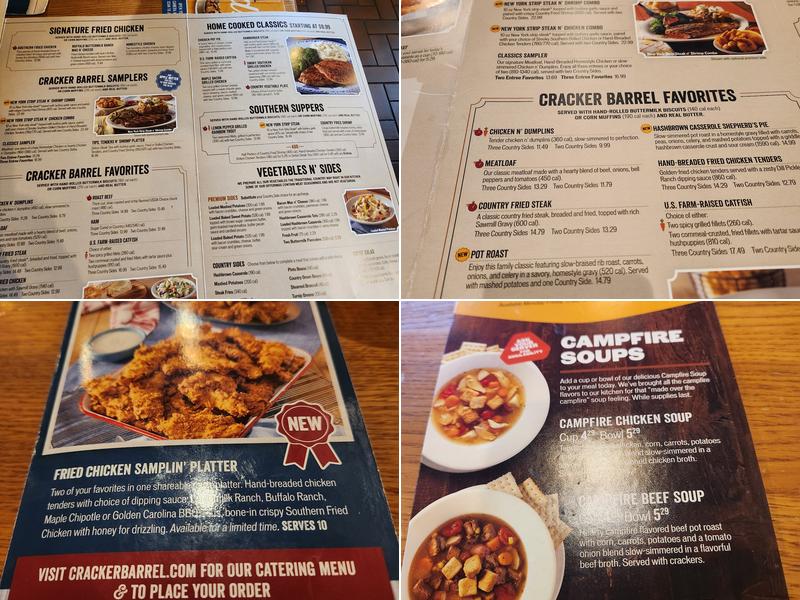 Cracker Barrel Old Country Store Menu