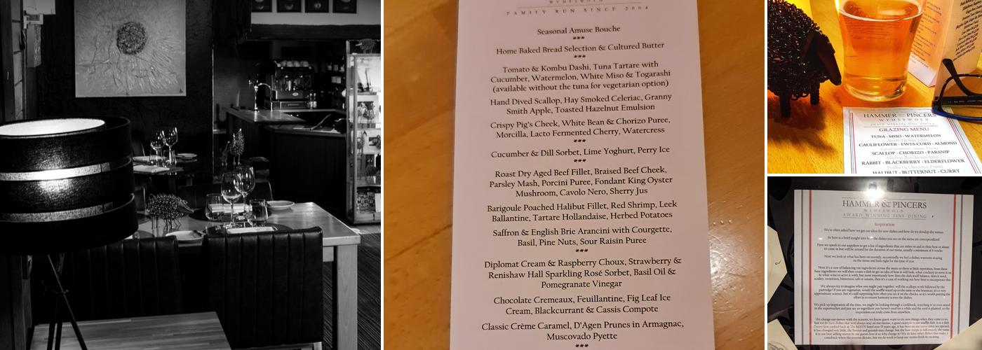 Hammer & Pincers Menu