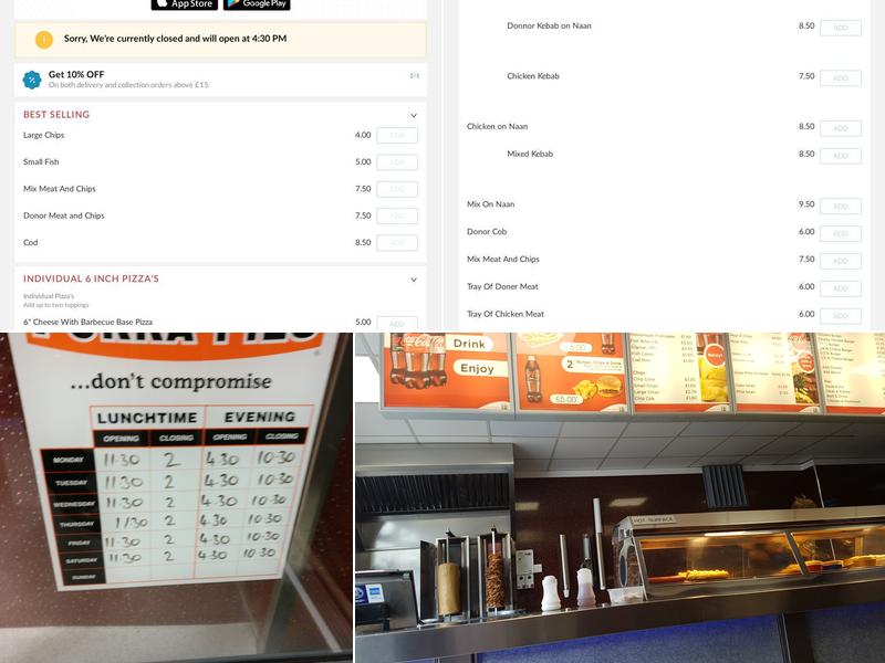 Rectory Fish Bar Menu