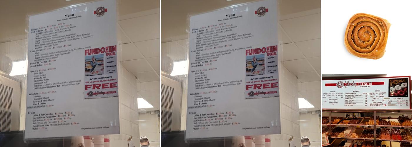 Shipley Do-Nuts Menu