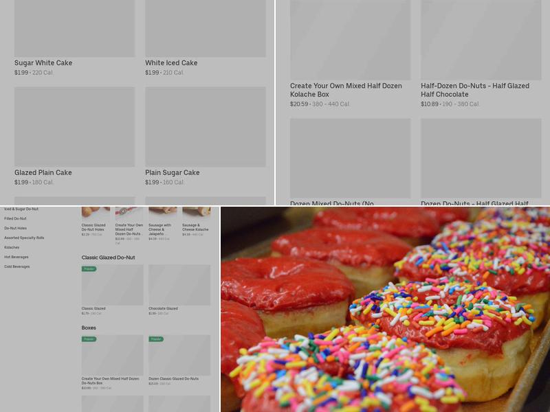 Shipley Do-Nuts Menu