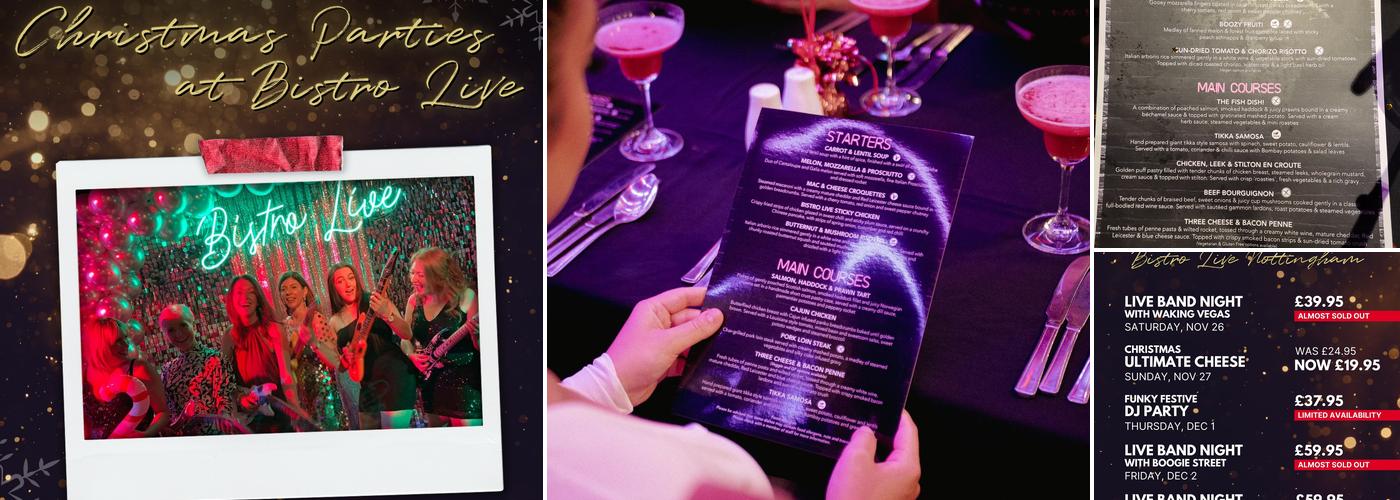 Bistro Live Nottingham Menu