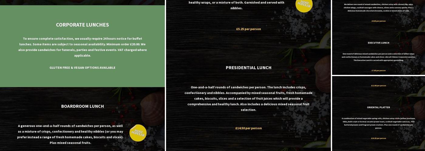 Chimes For Lunch Menu