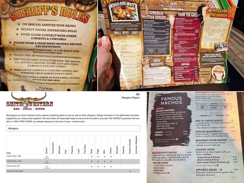 Smith & Western - Boxhill Menu