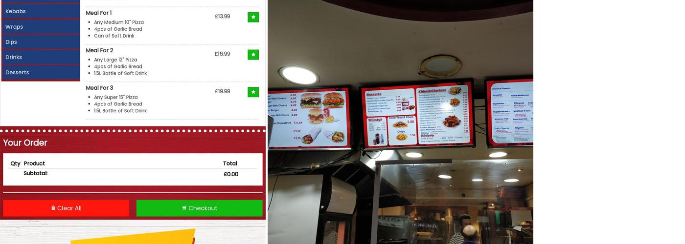 Dominics Pizza & Kebab (Addlestone) Menu