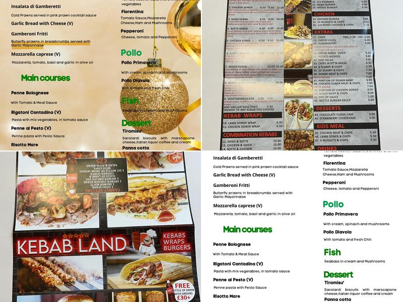 Kebabland Menu
