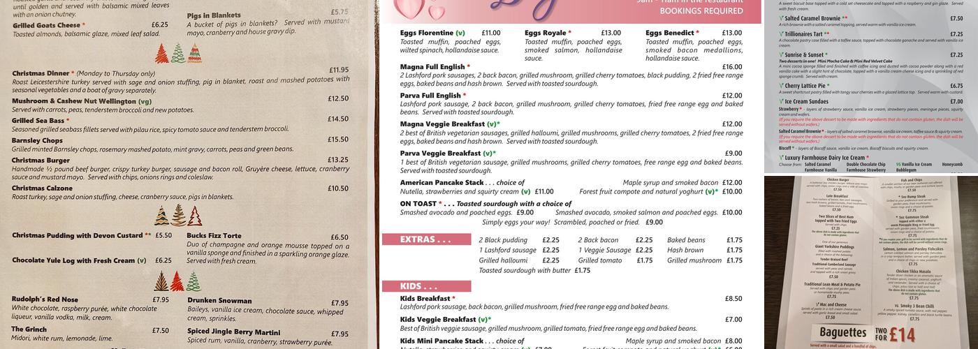 Appleby Inn Hotel Menu