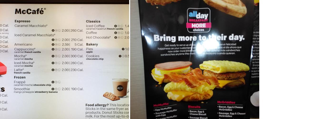 McDonald's Menu