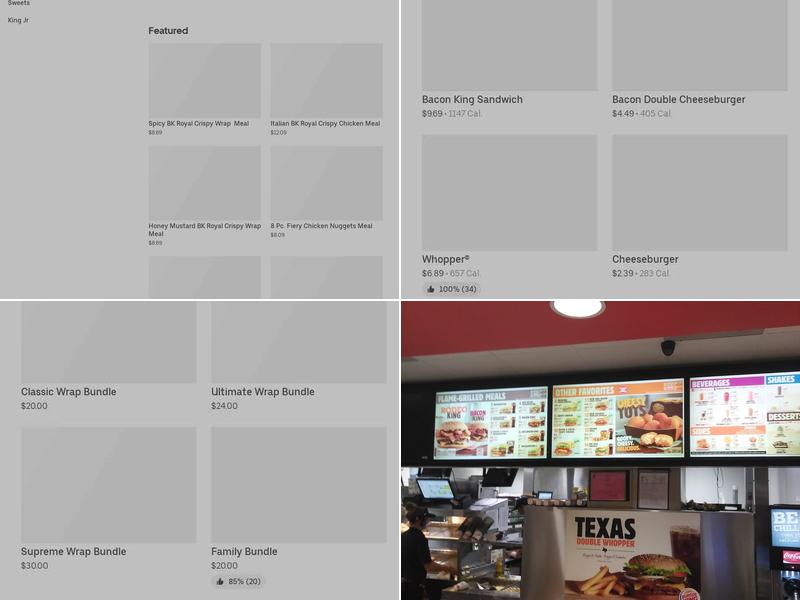 Burger King Menu