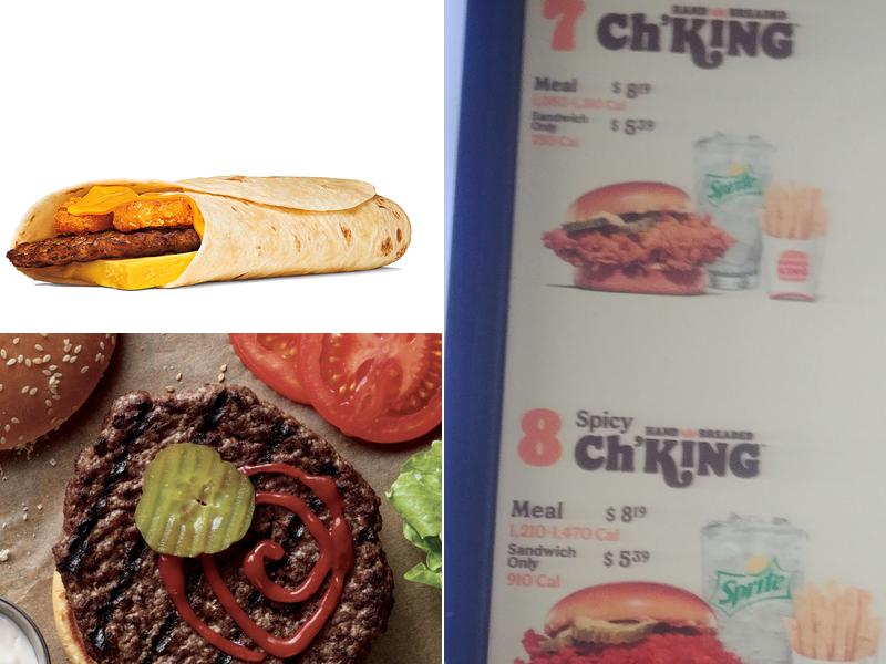 Burger King Menu