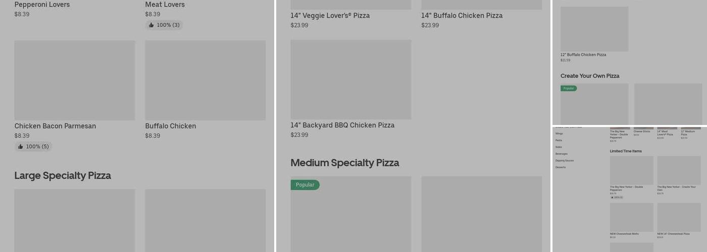 Pizza Hut Menu