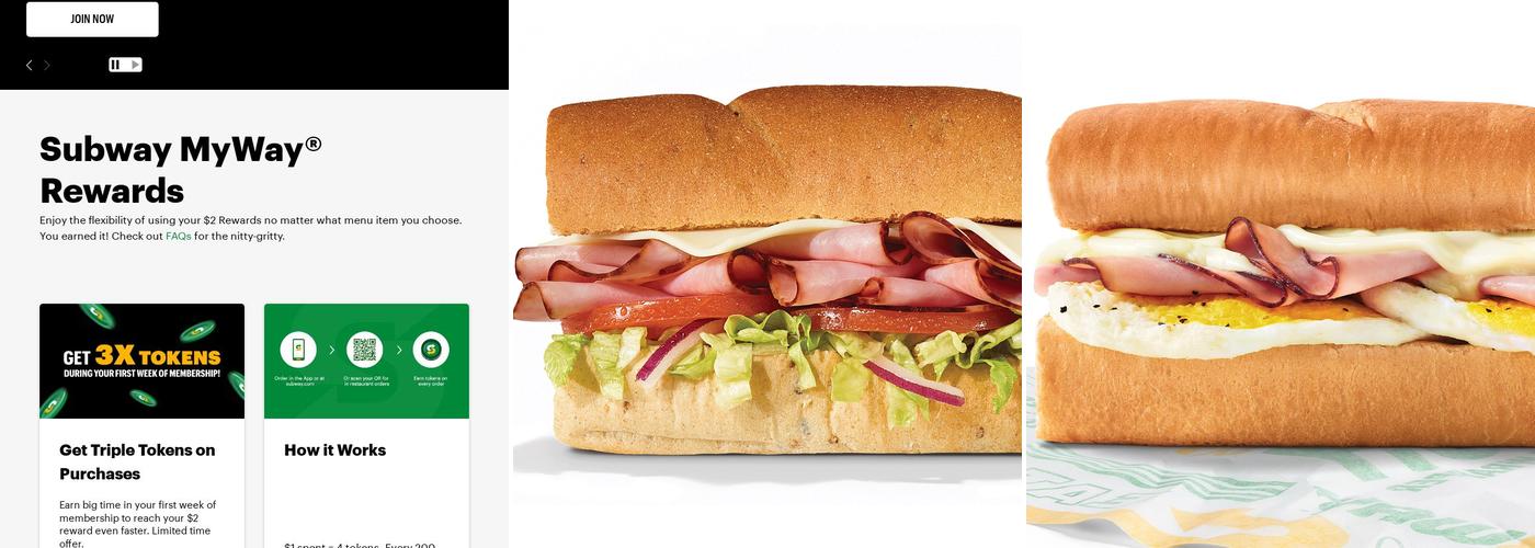 Subway Menu