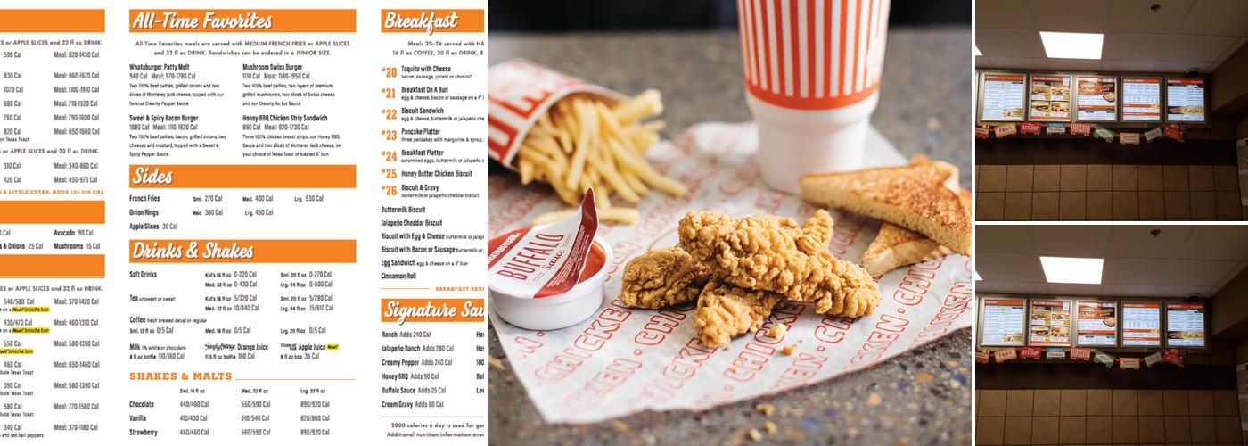 Whataburger Menu