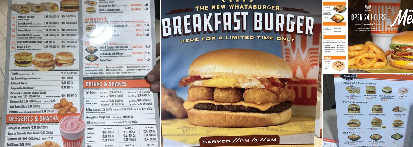 Whataburger Menu