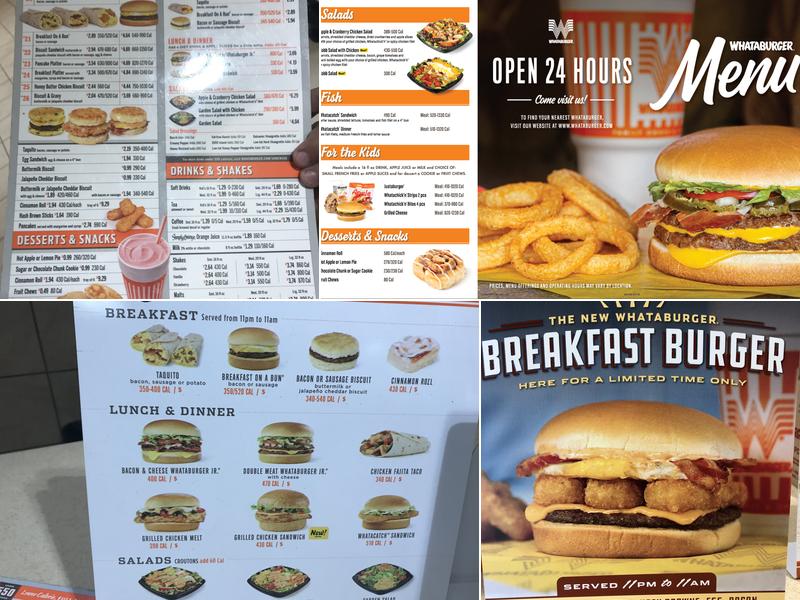 Whataburger Menu