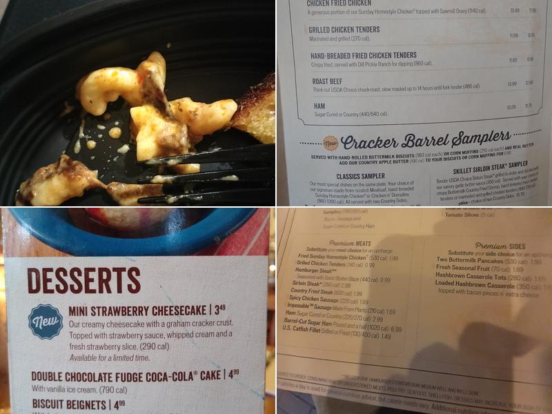 Cracker Barrel Old Country Store Menu