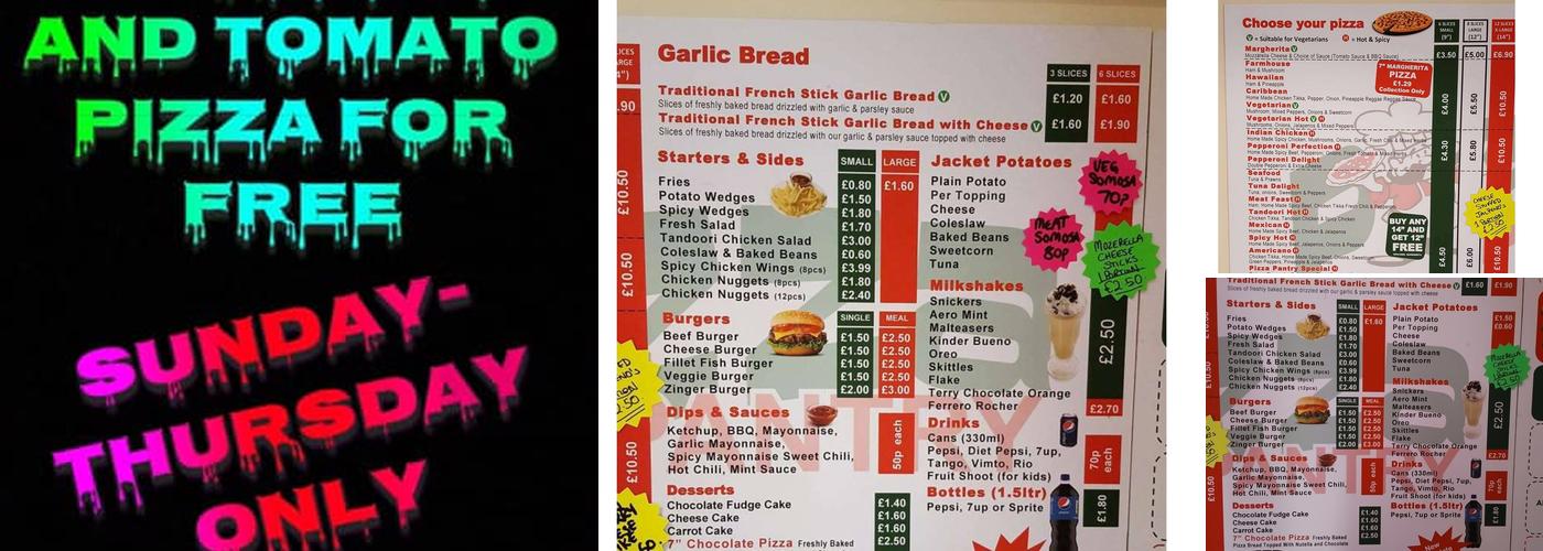 Pizza Pantry Menu