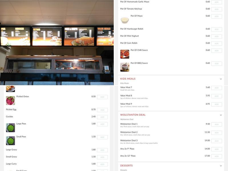Wolstanton Fish Bar Menu