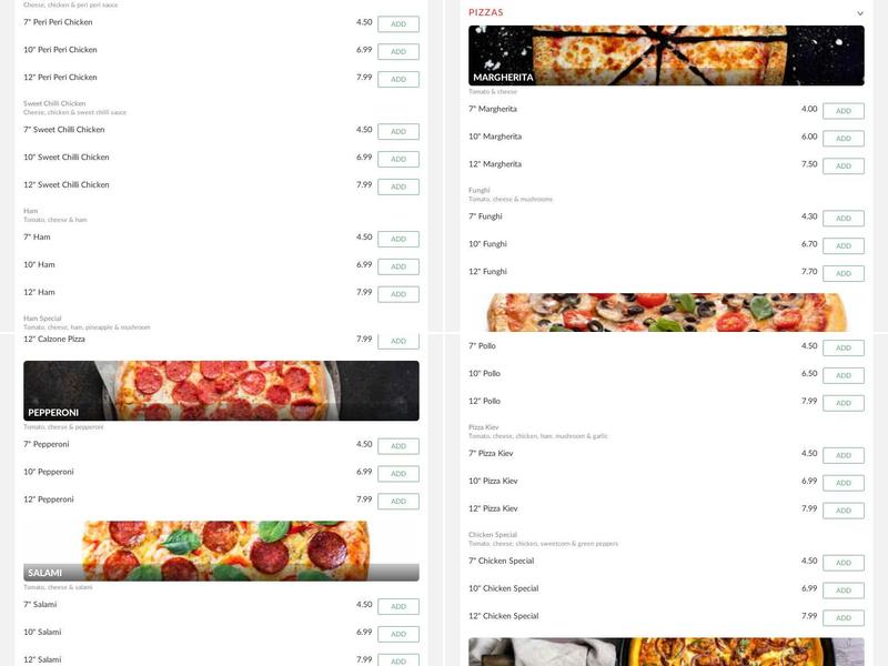 Frydays Fish Bar Menu