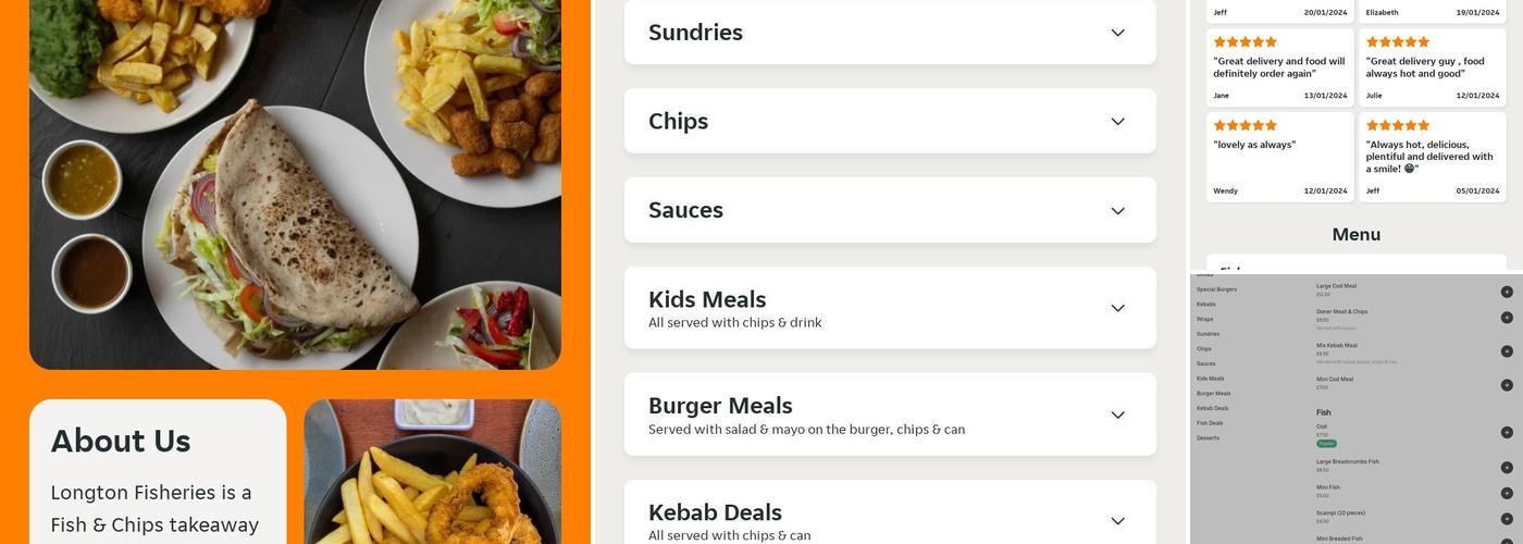 Longton Fisheries Menu