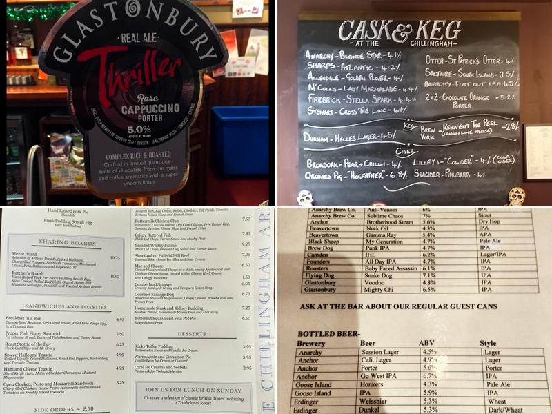 The Chillingham Menu