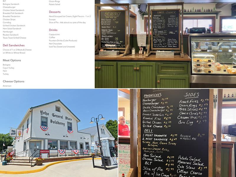 Yoho General Store Menu