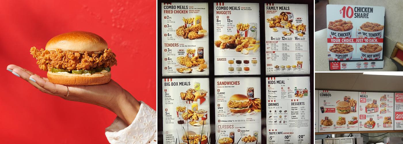 KFC Menu