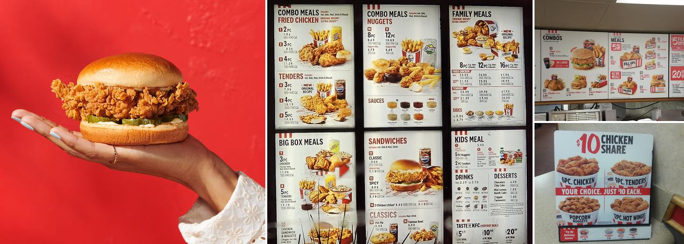 KFC Menu