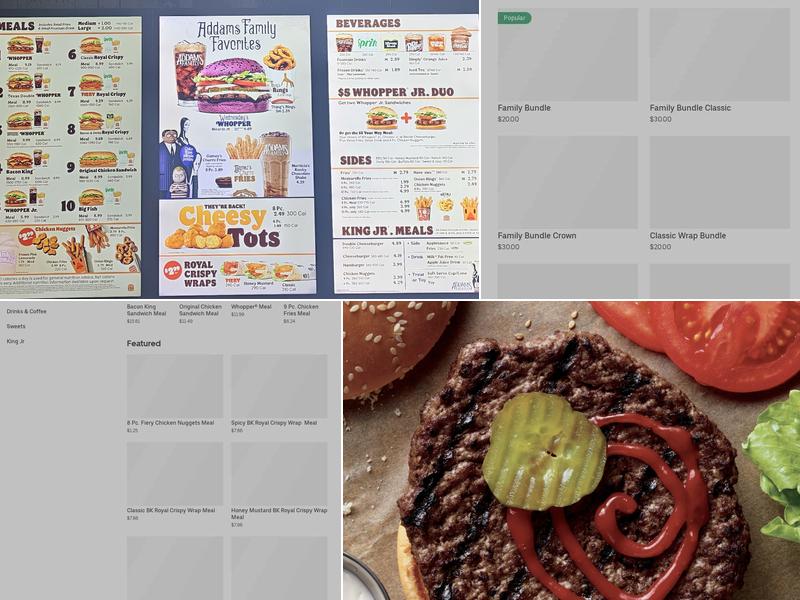 Burger King Menu