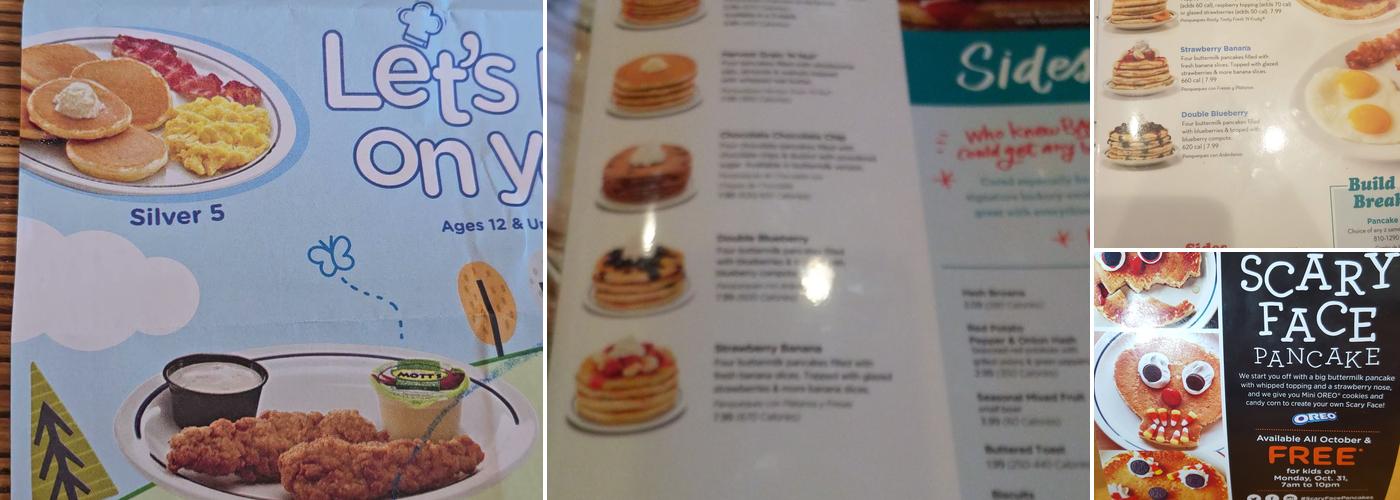 IHOP Menu