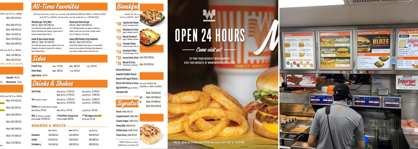 Whataburger Menu