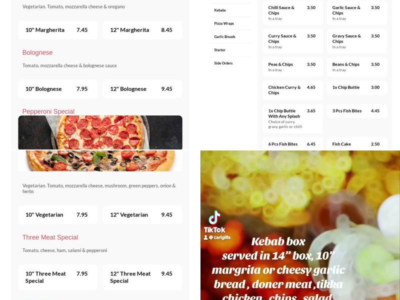 Carl Gills Fish And Chips Menu