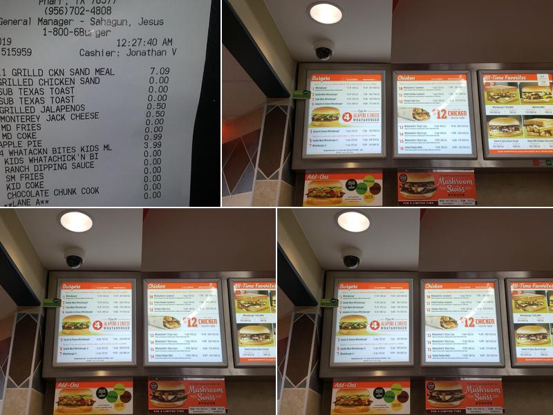 Whataburger Menu
