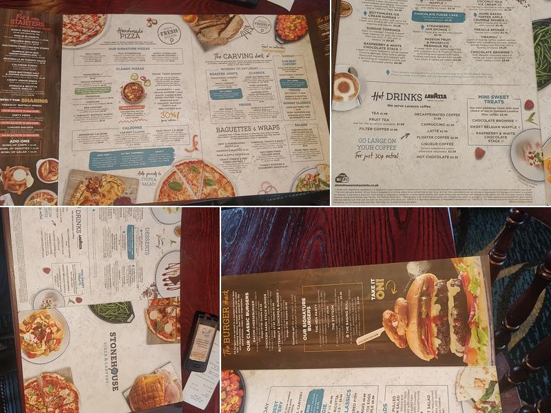 The Ashbank Stonehouse Menu