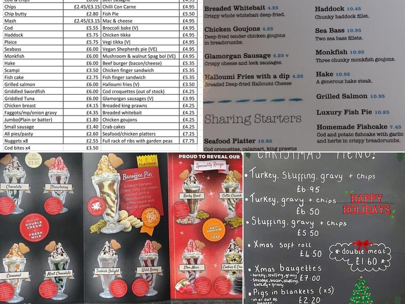 Page's Fish & Chips Menu