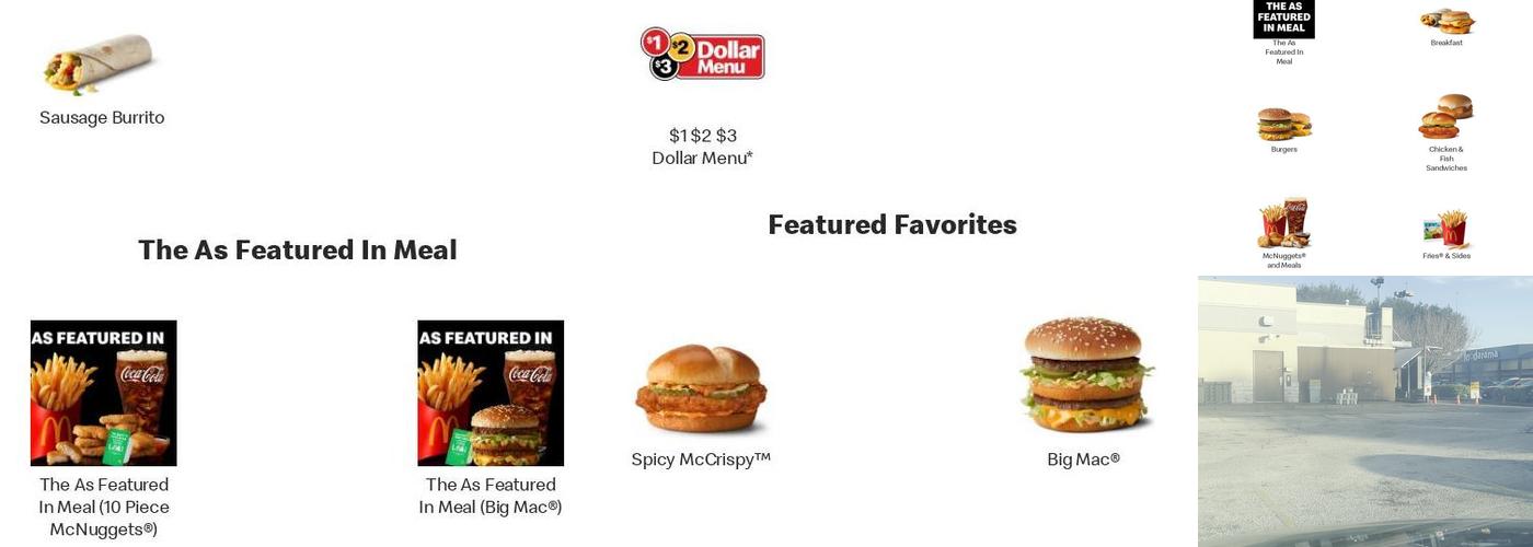 McDonald's Menu
