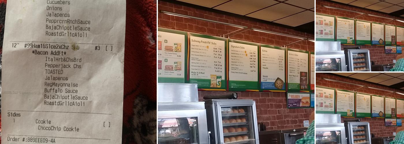 Subway Menu