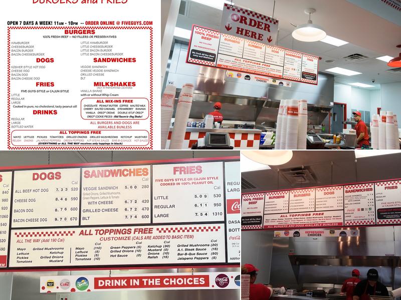 Five Guys Menu