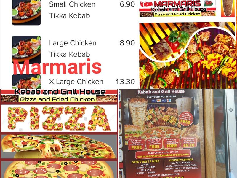 Marmaris kebab house aberdare aberaman Menu