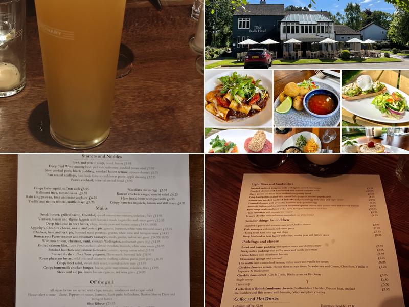 The Bull's Head Menu