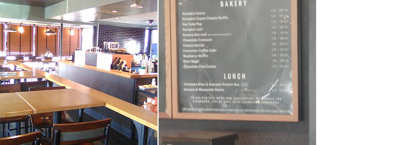 Starbucks Coffee Company Menu