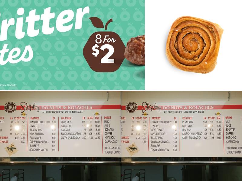 Shipley Do-Nuts Menu