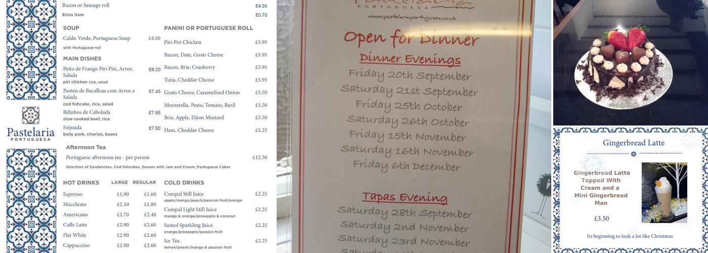 Pastelaria Portuguesa Menu