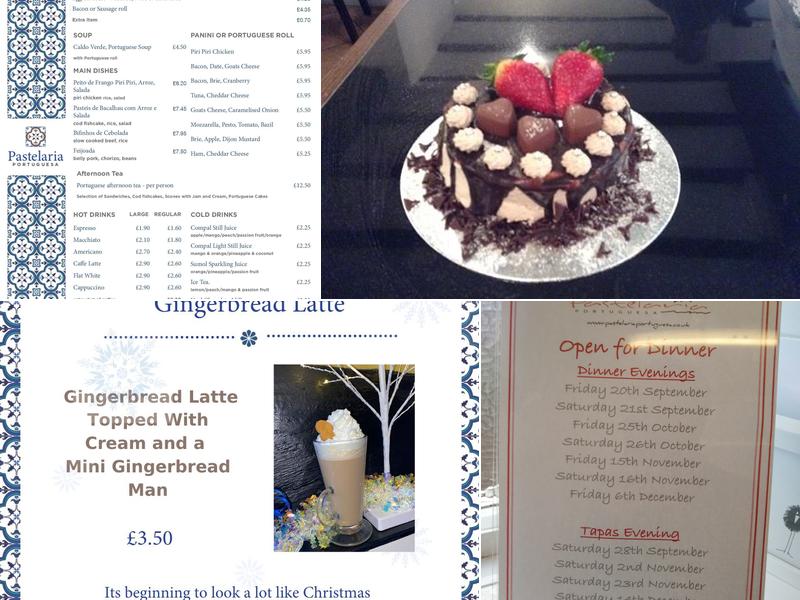 Pastelaria Portuguesa Menu